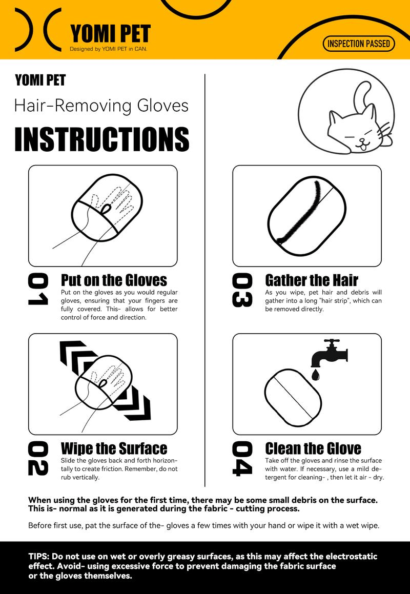 🎁 Last Day Buy 1 Get 1 Free- Pet hair remover Electrostatic gloves